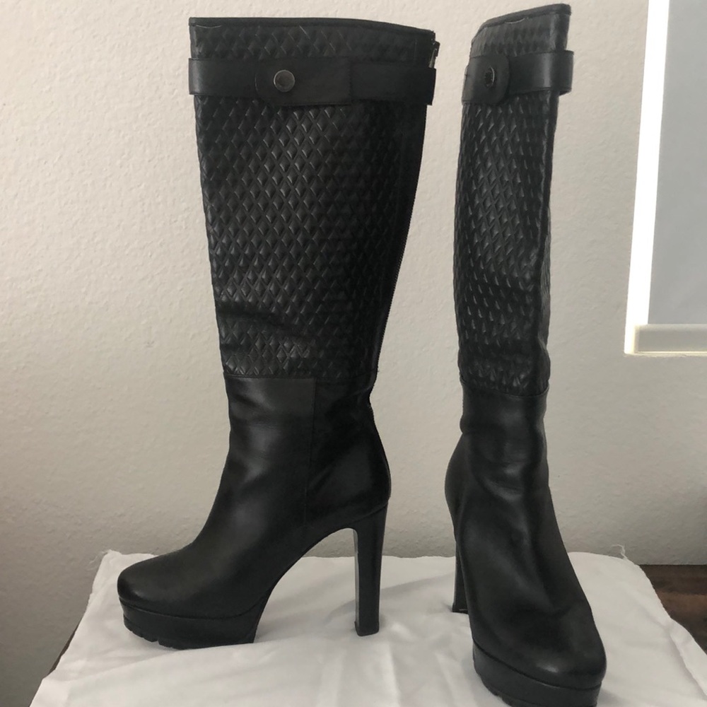 Belstaff leather tall boots